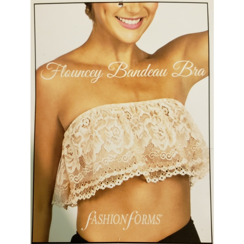 Orange Flouncey Bandeau Bra